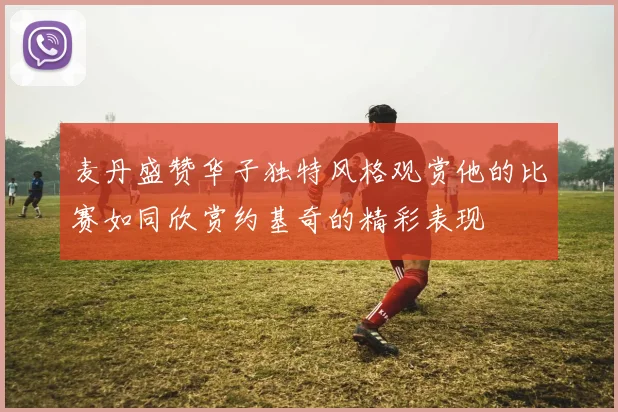麦丹盛赞华子独特风格观赏他的比赛如同欣赏约基奇的精彩表现